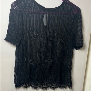 Elegant Black Lace Top